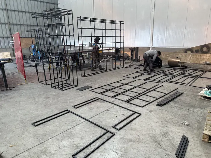 Estructuras de carpintería metálica en fabricación
