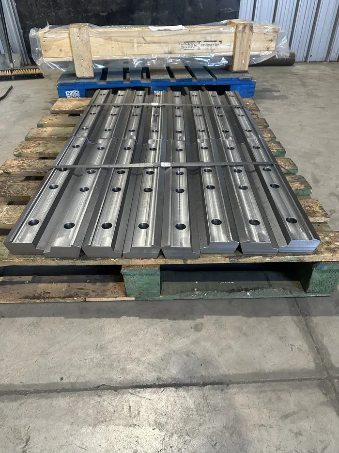 Piezas mecanizadas especiales sobre pallet